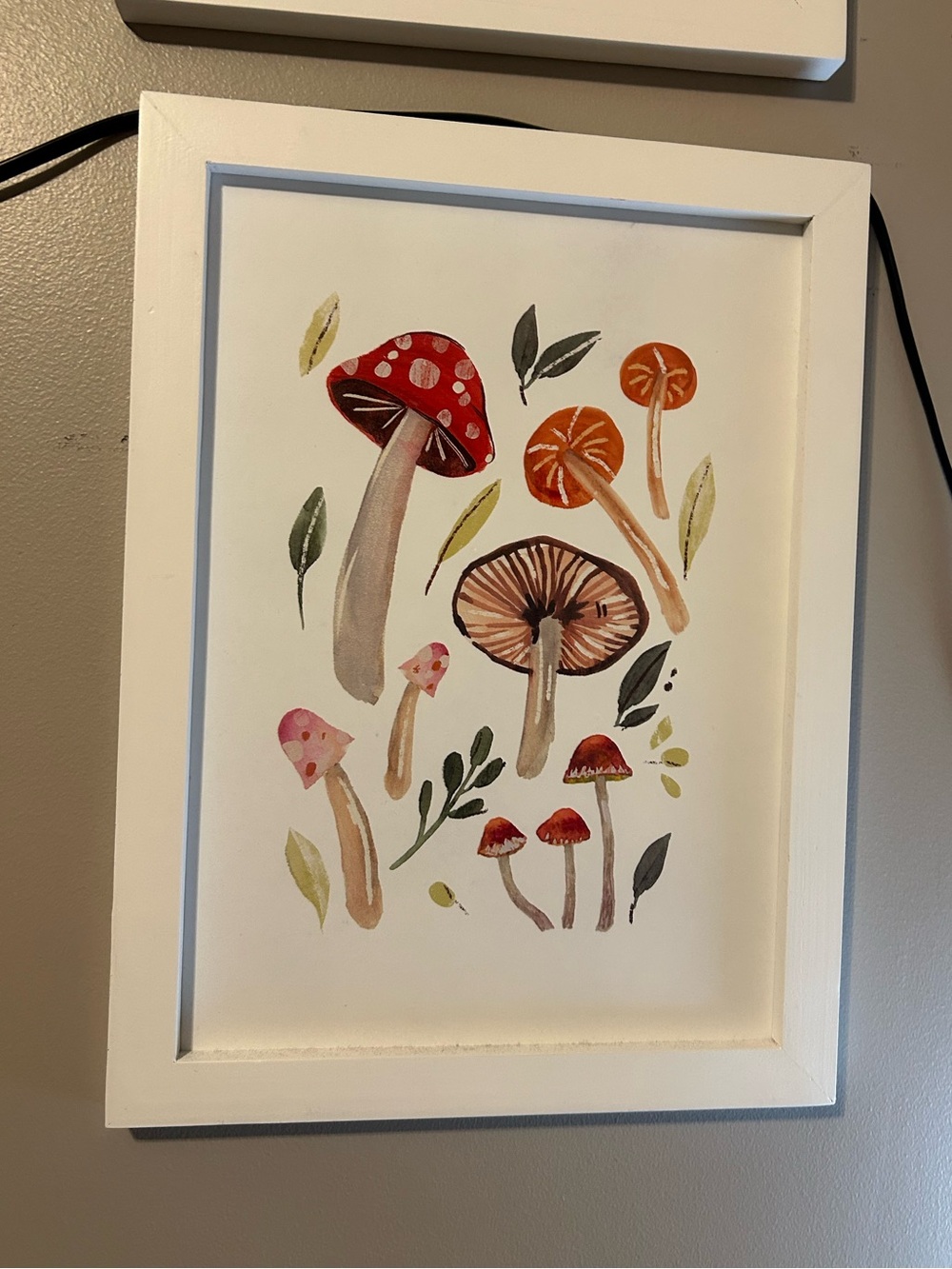 FRAMED MUSHROOM WALL ART